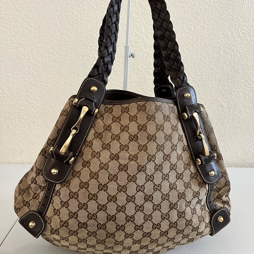 Gucci Brown Monogram Shoulder Bag